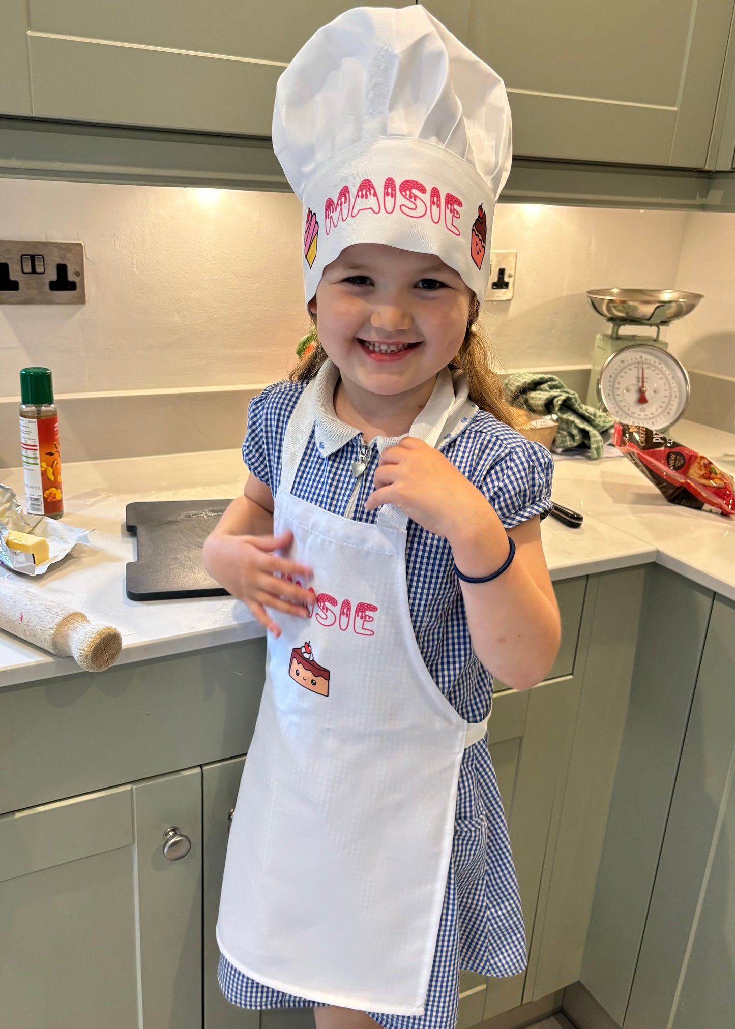 Personalised Child’s Chef Apron & Hat Set