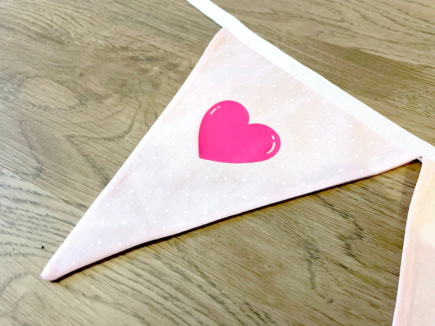 Handmade personalised bunting. Would look fantastic in any child's bedroom, nursery or playroom.