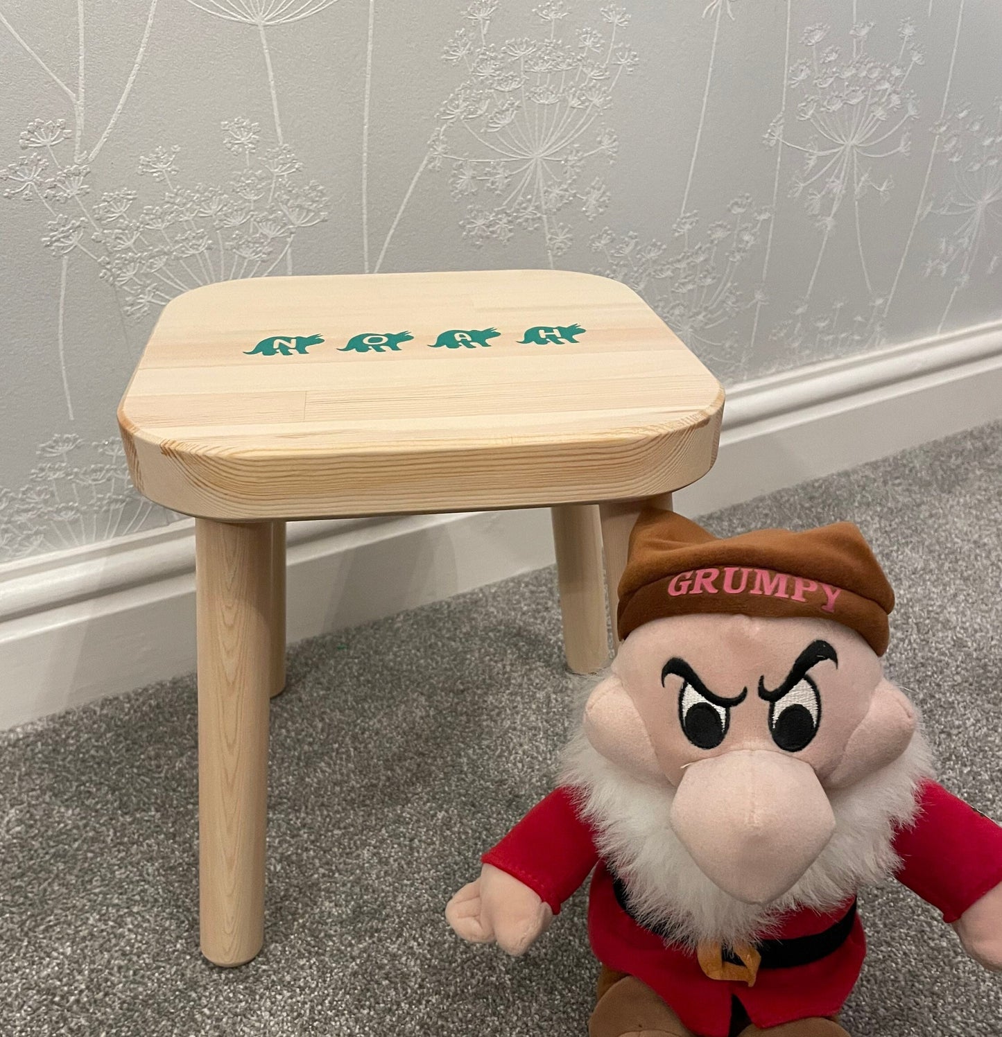 Child's Personalised Stool - Different artwork may be requested.