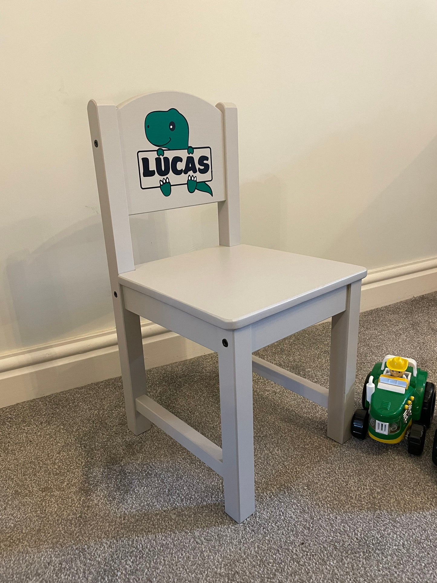 Personalised Grey child’s chair