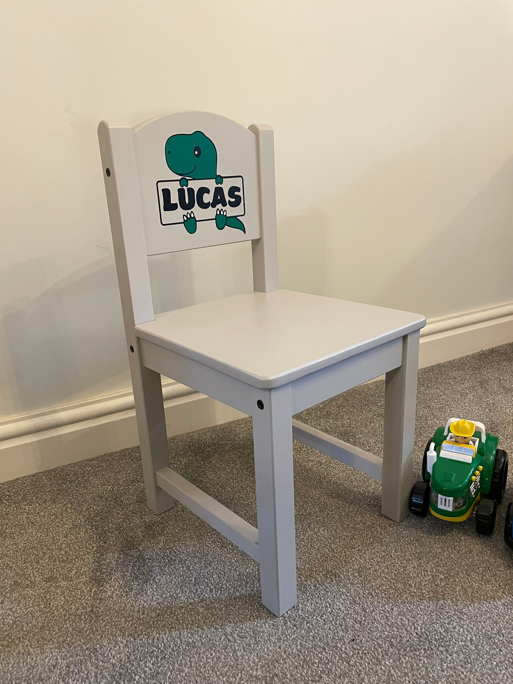 Personalised Grey child’s chair