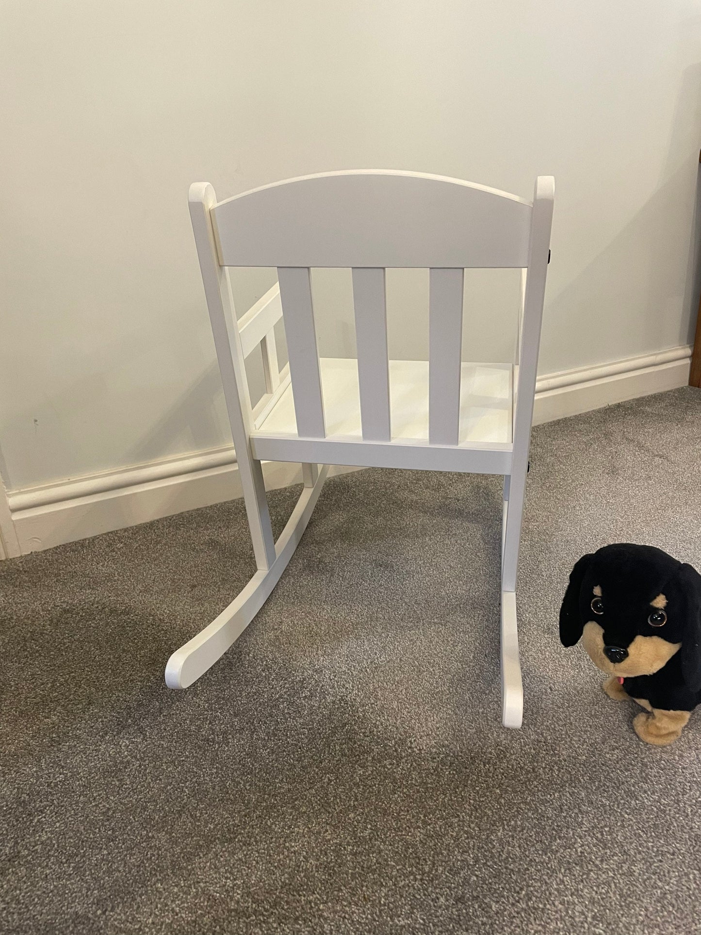 Child’s Personalised White Wooden Rocking Chair