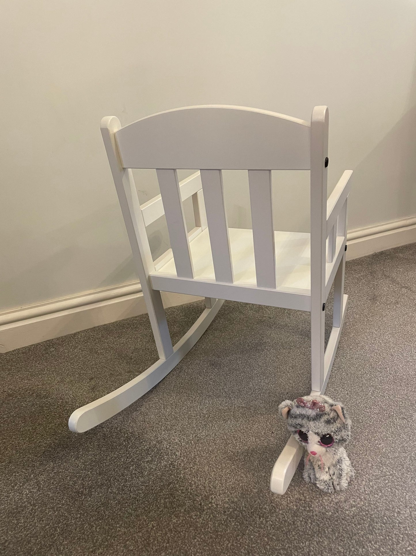 Child’s Personalised White Wooden Rocking Chair