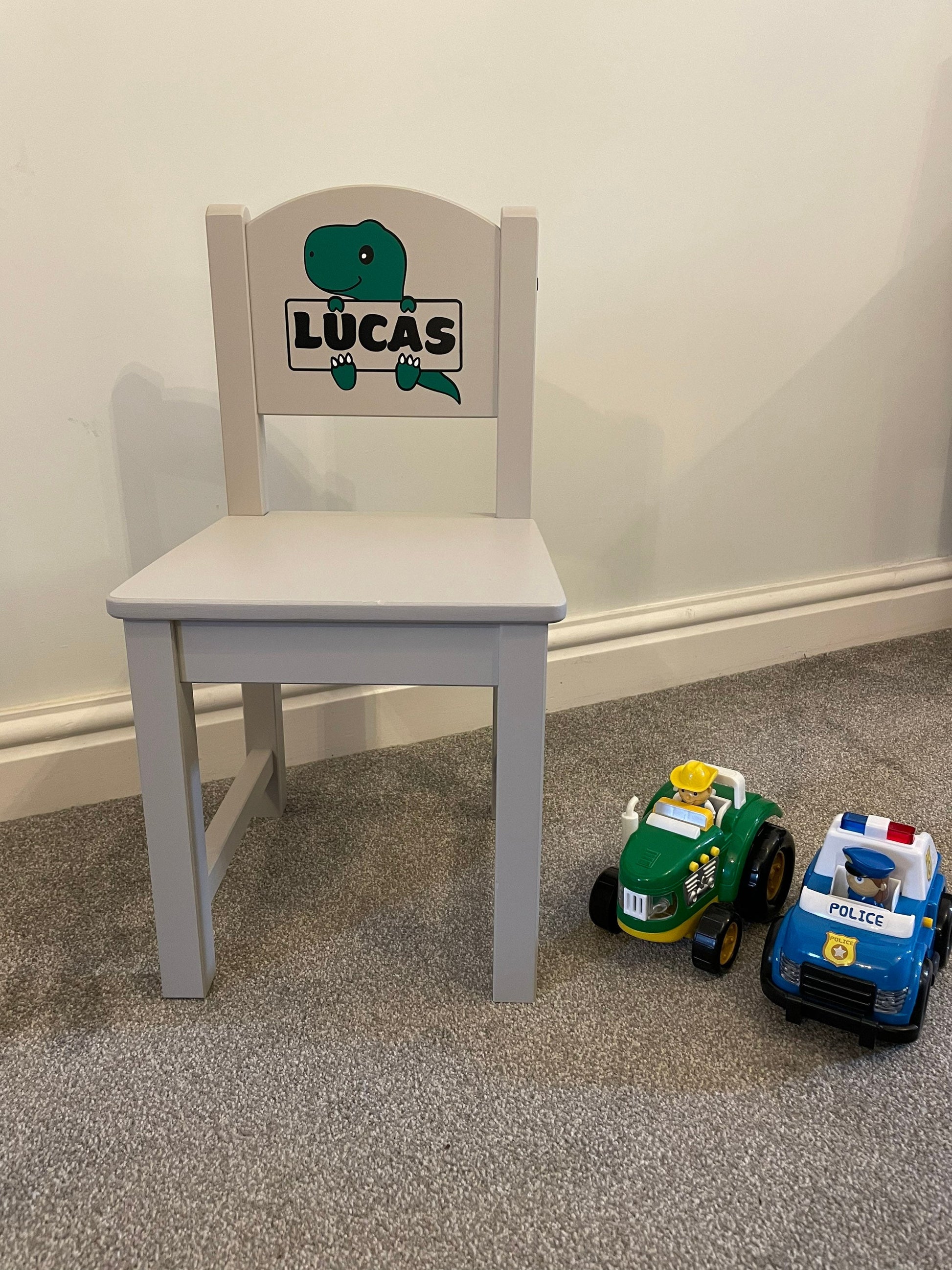 Personalised Grey child’s chair