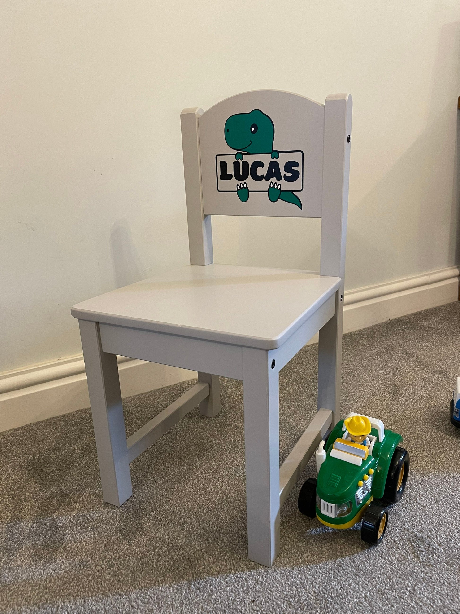 Personalised Grey child’s chair