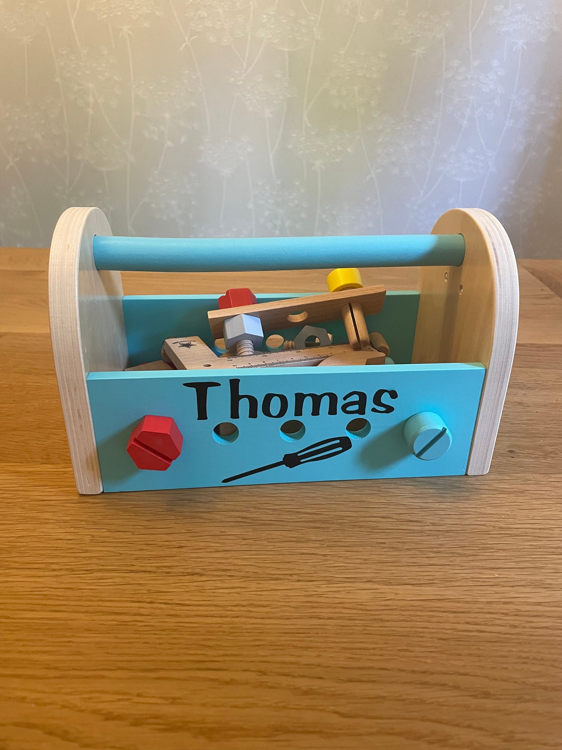 Personalised First Wooden Toolbox