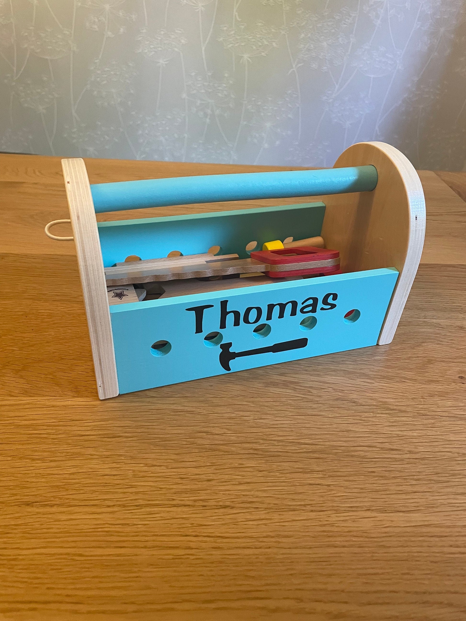 Personalised First Wooden Toolbox