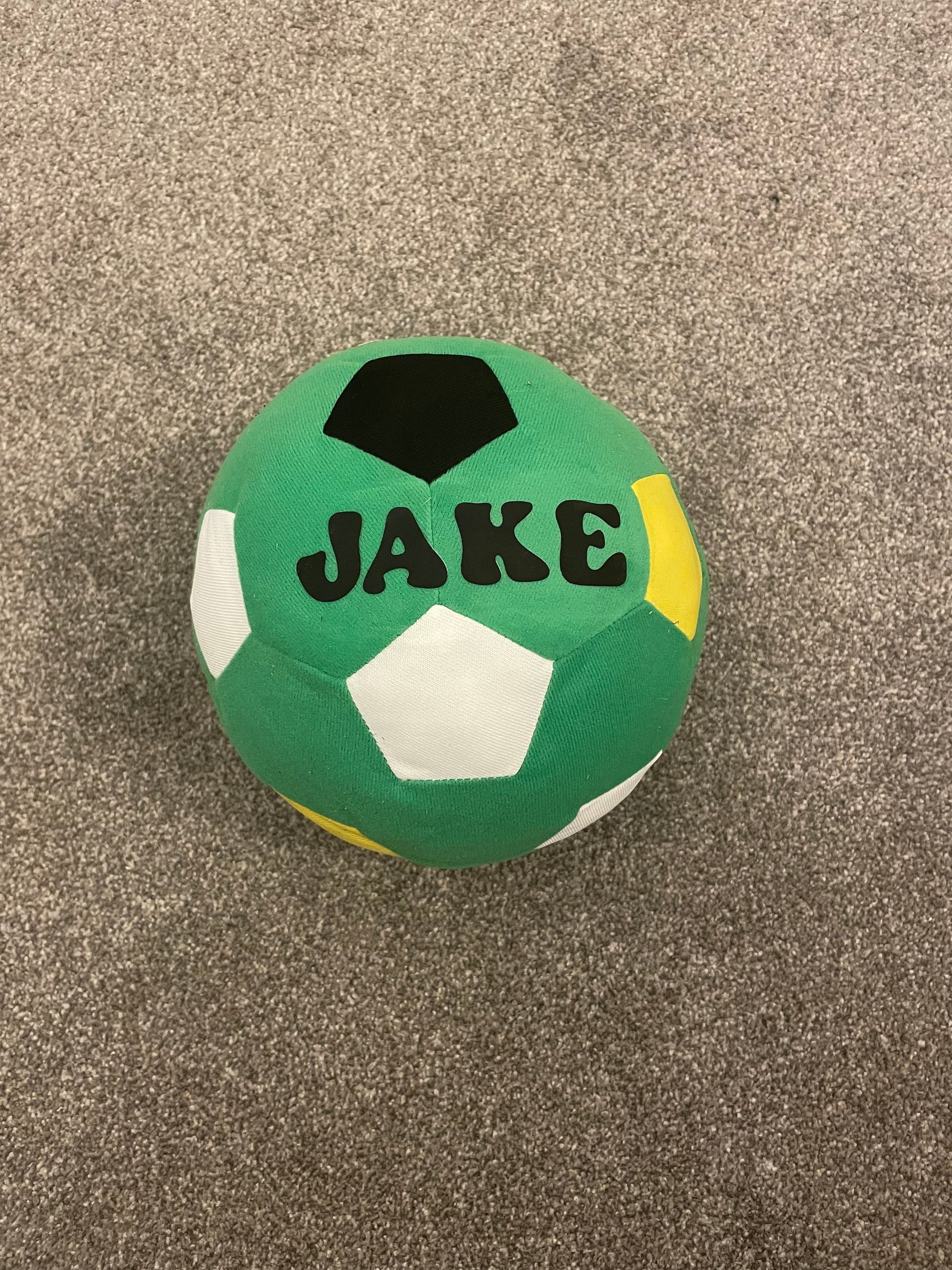 Personalised soft fabric football