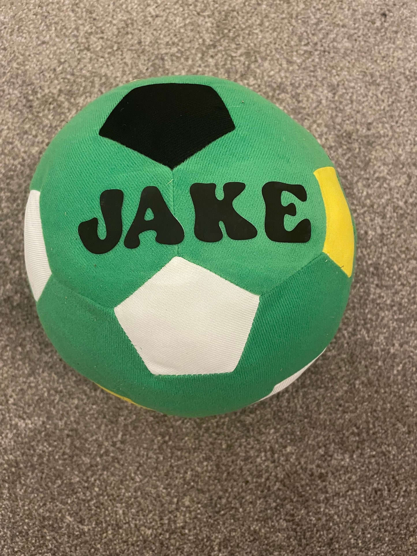 Personalised soft fabric football