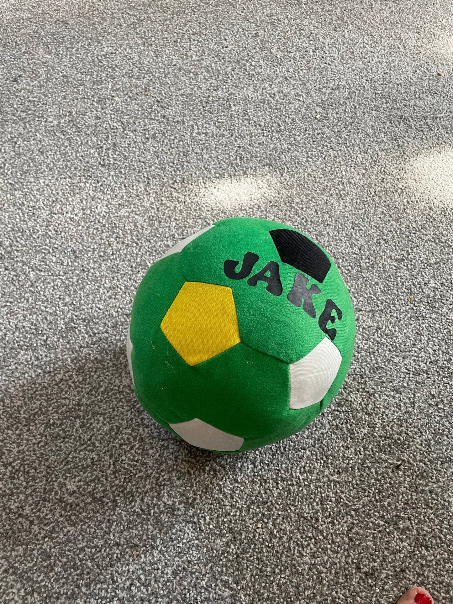 Personalised soft fabric football