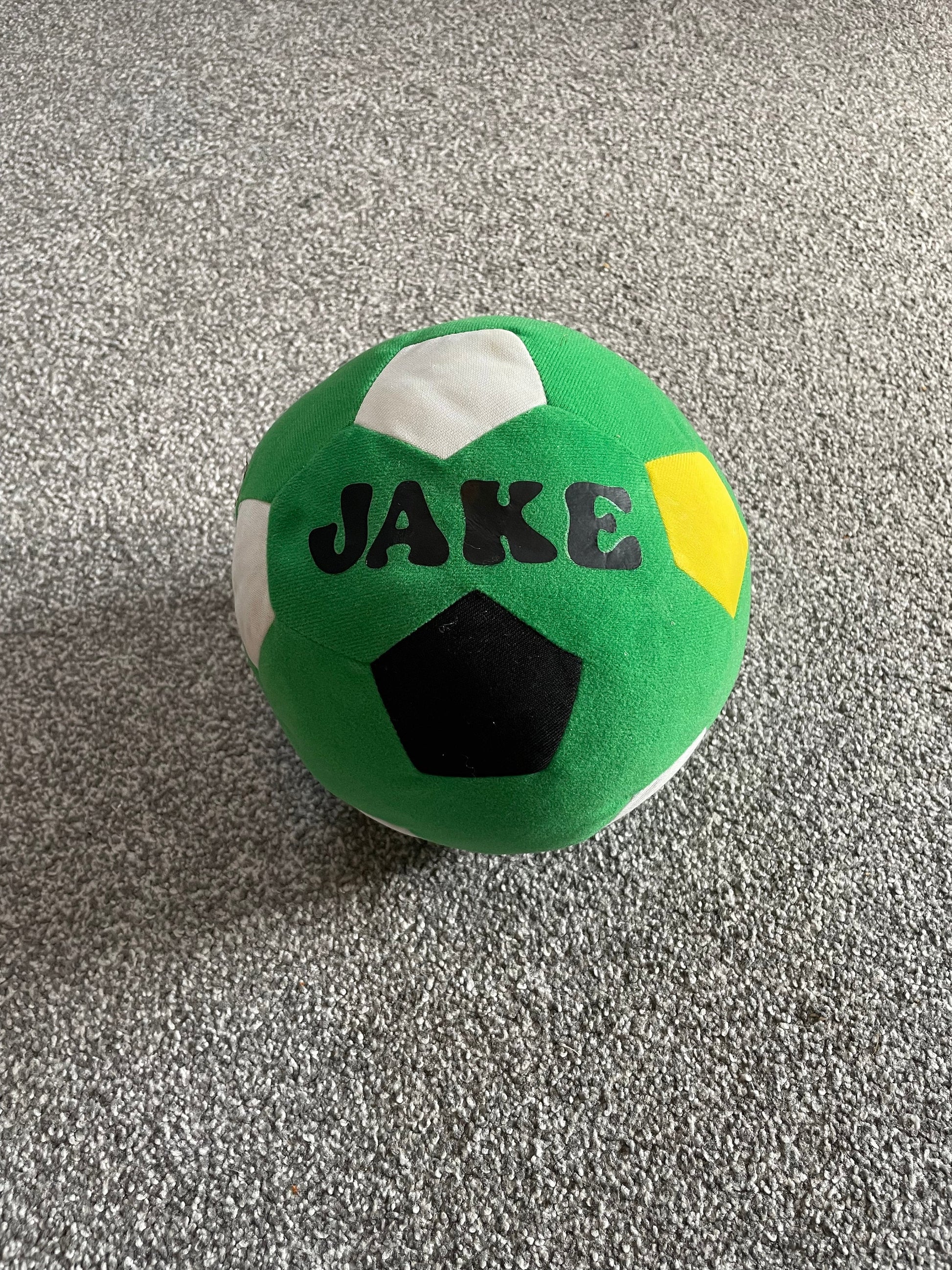 Personalised soft fabric football