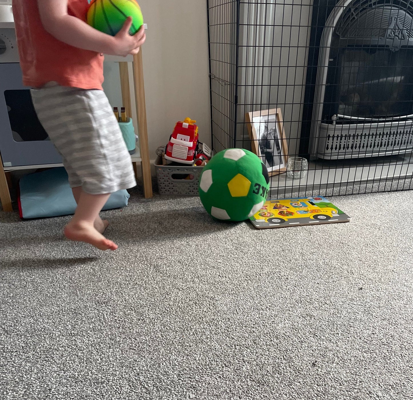 Personalised soft fabric football