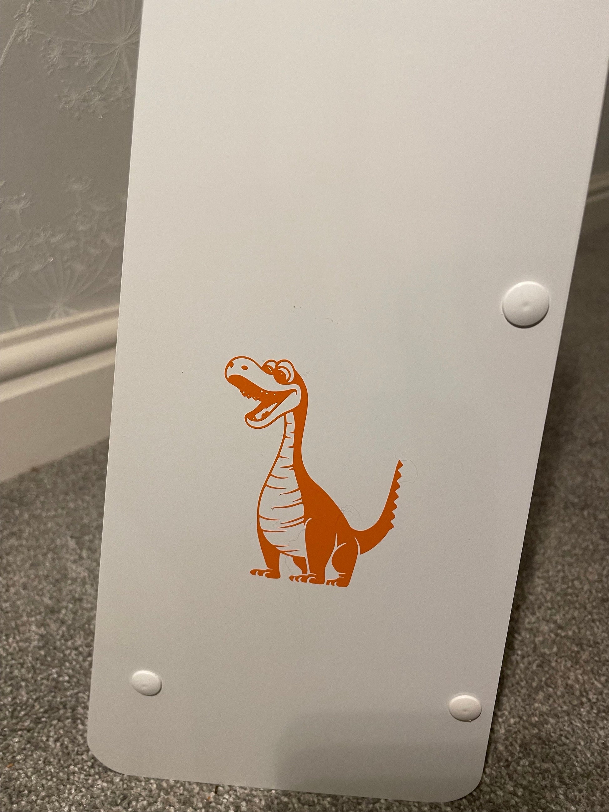 Personalised bookcase with dinosaurs!