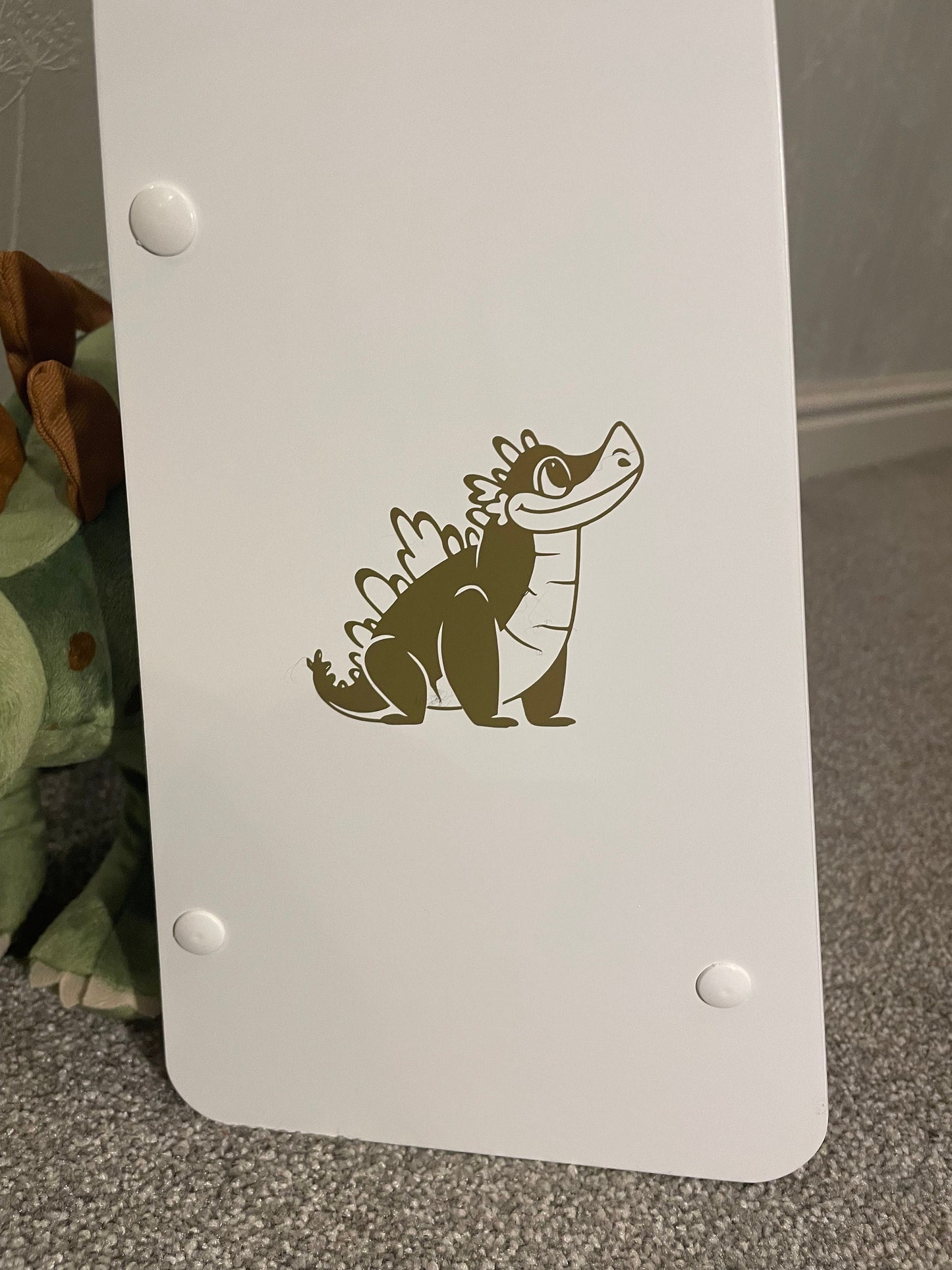 Personalised bookcase with dinosaurs!