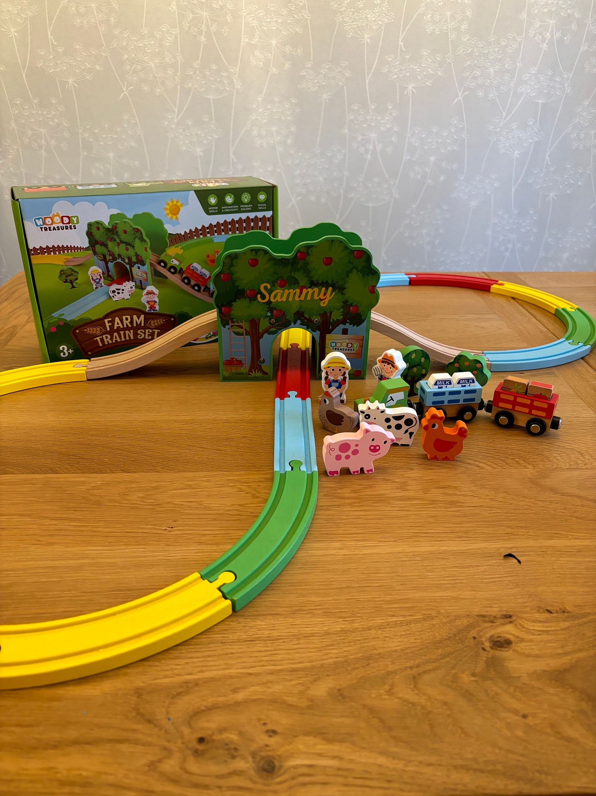 Traditional Personalised Wooden Trainset