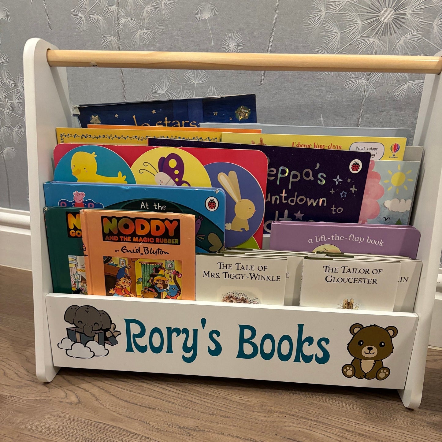 Portable Personalised Bookcase - Great Gift for Christening/Birthday