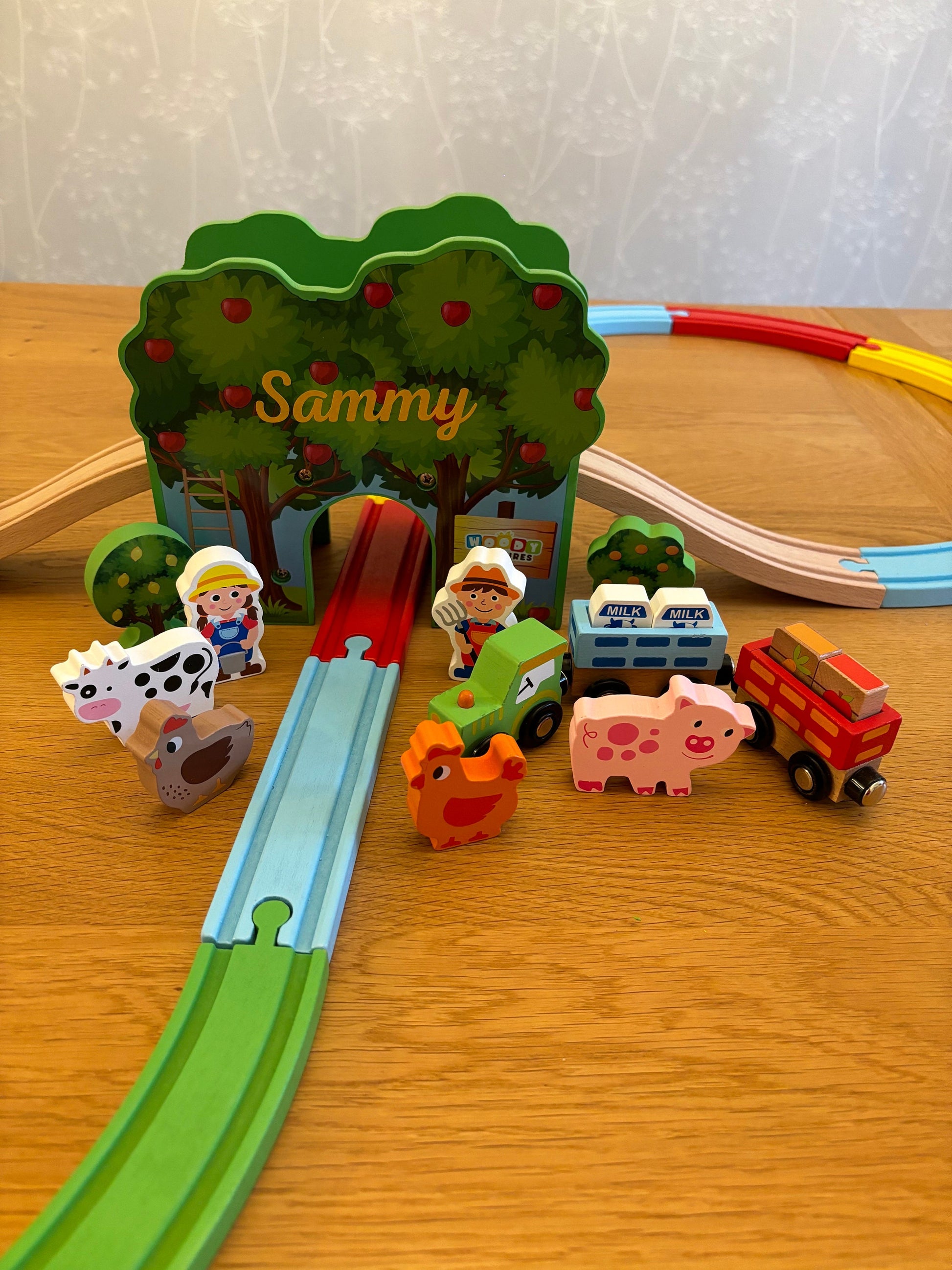 Traditional Personalised Wooden Trainset