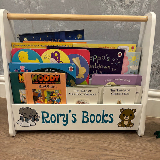 Portable Personalised Bookcase - Great Gift for Christening/Birthday