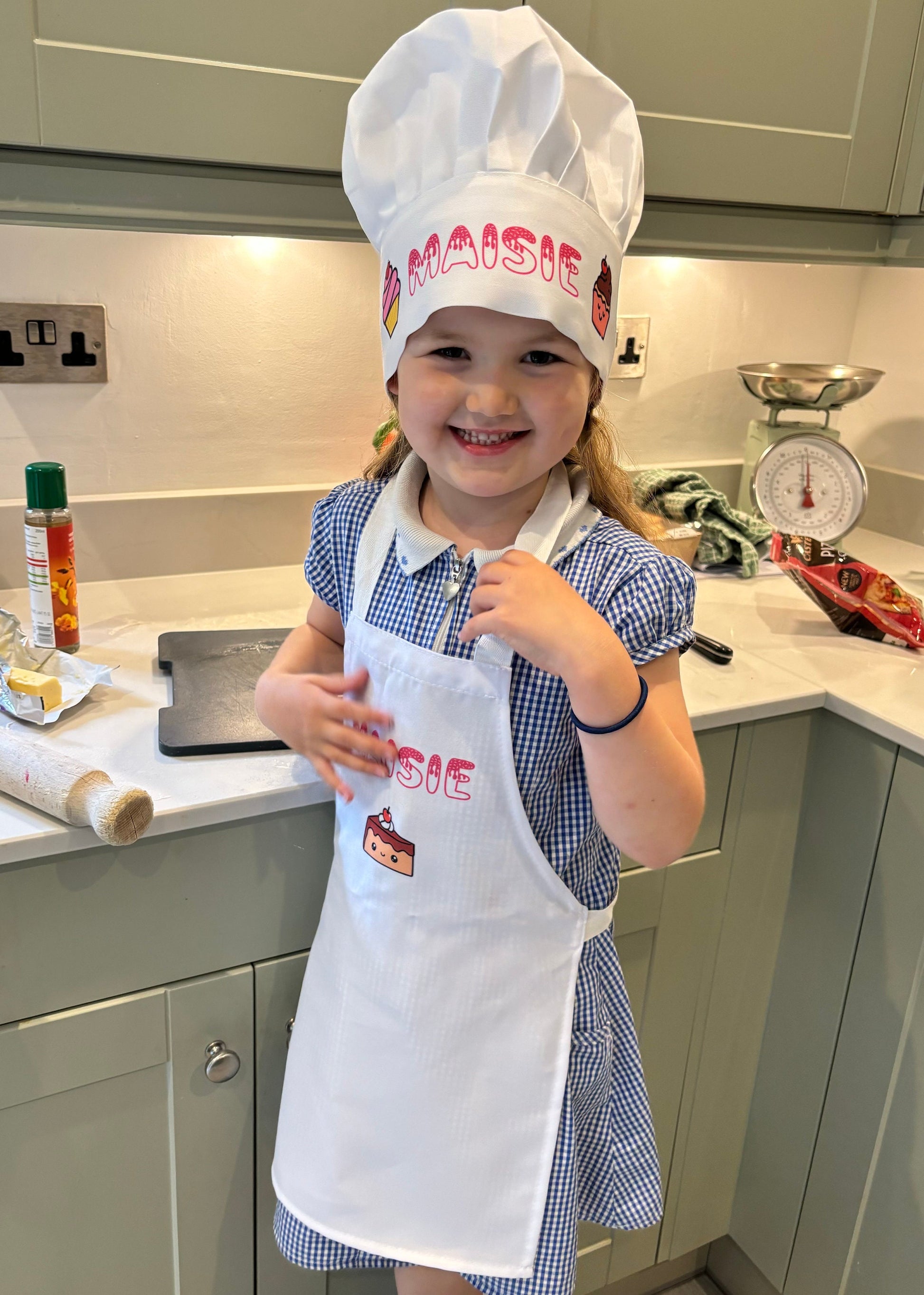 Personalised Child’s Chef Apron & Hat Set