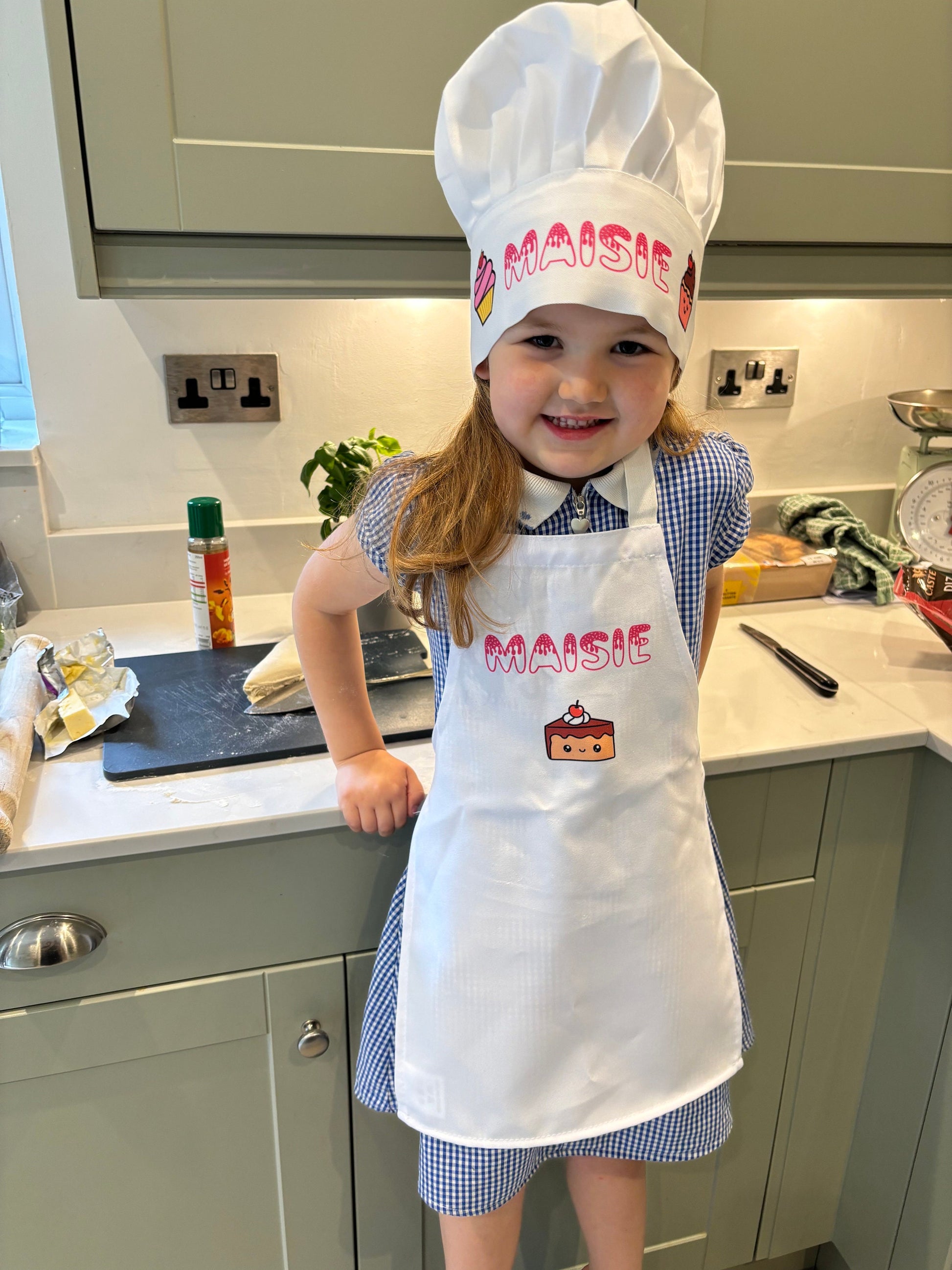 Personalised Child’s Chef Apron & Hat Set